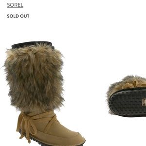 Sorel Ahnah boots, honey, size 7